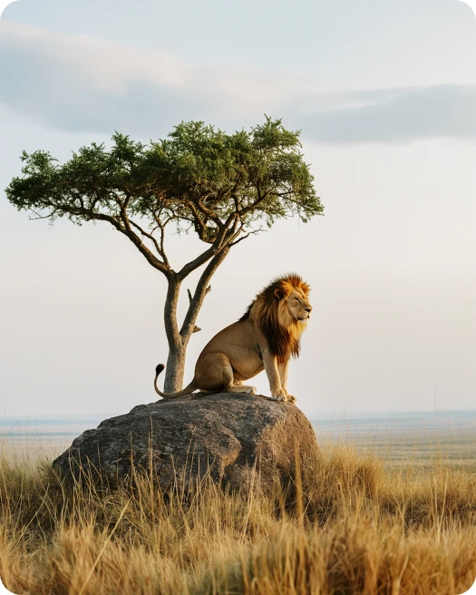 Lion - Weru Tours safari